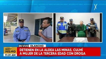 Detienen a mujer de la tercera edad con droga