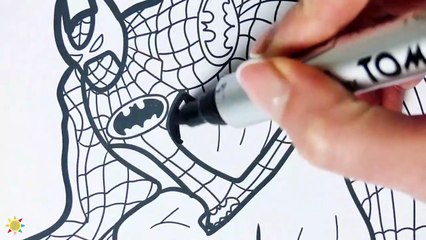 Spider-Bat Coloring Page - The Evolution of Spider-Man Coloring Pages - Coloring Pages
