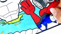 Spiderman In a Gas Mask Coloring Page - Hulk Pees in The Pool Coloring !! - Coloring Pages