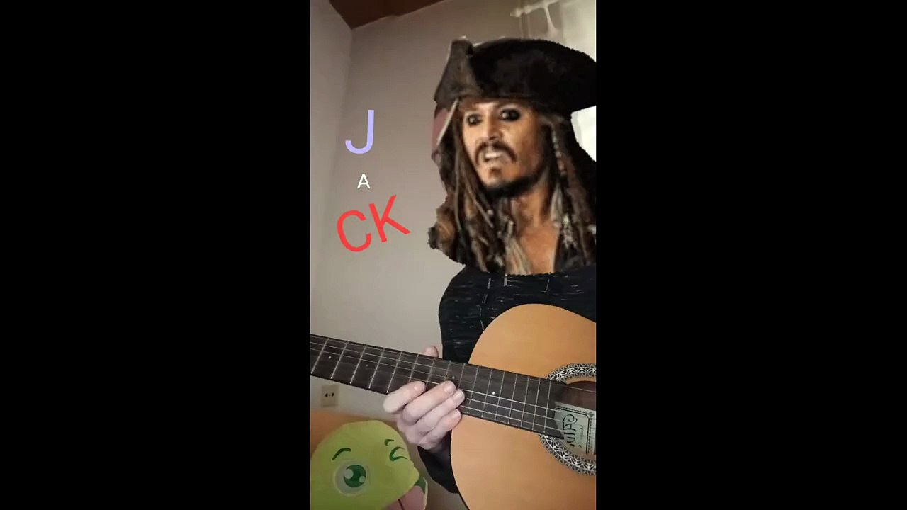 Pirates of the Caribbea Guitar Cover + Tab a Jack Sparrow Song