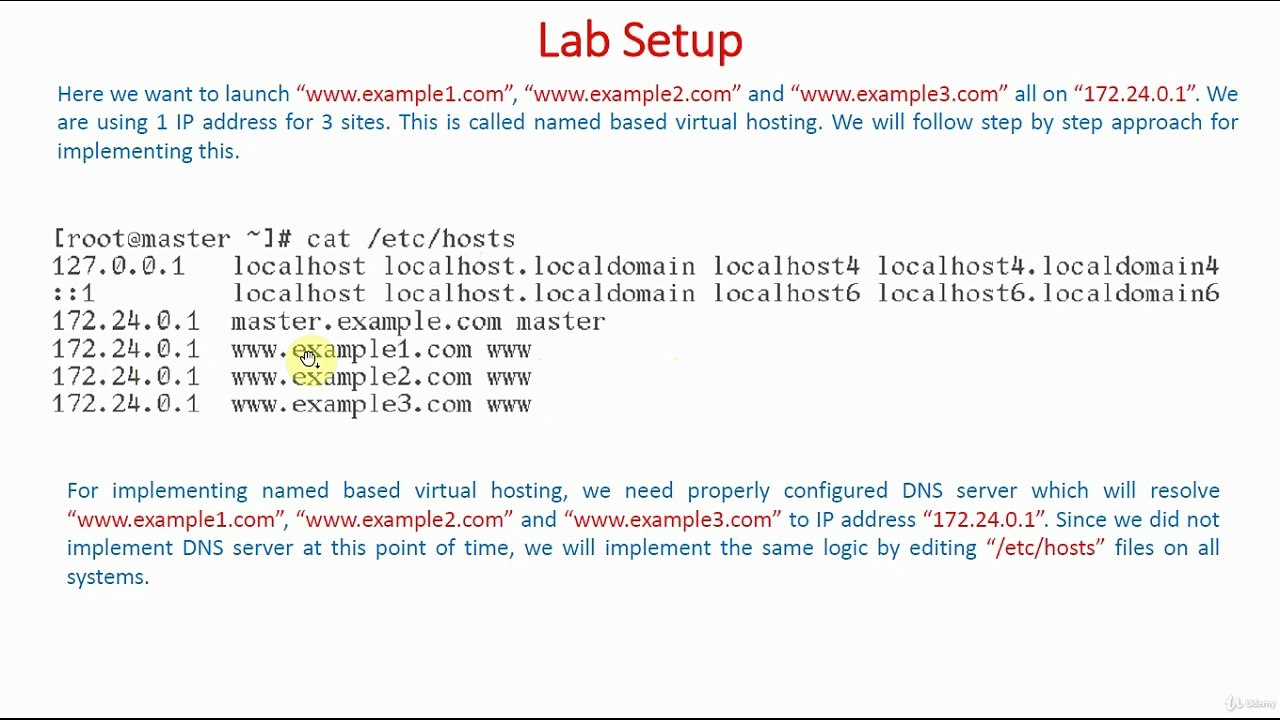 Make Changes in Hosts File | Named Based Virtual Hosting | Apache Web Server