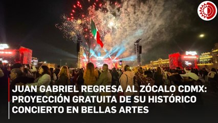 Miles de personas se reunieron esta noche en el Zócalo de la Ciudad de México para revivir al “Divo de Juárez"