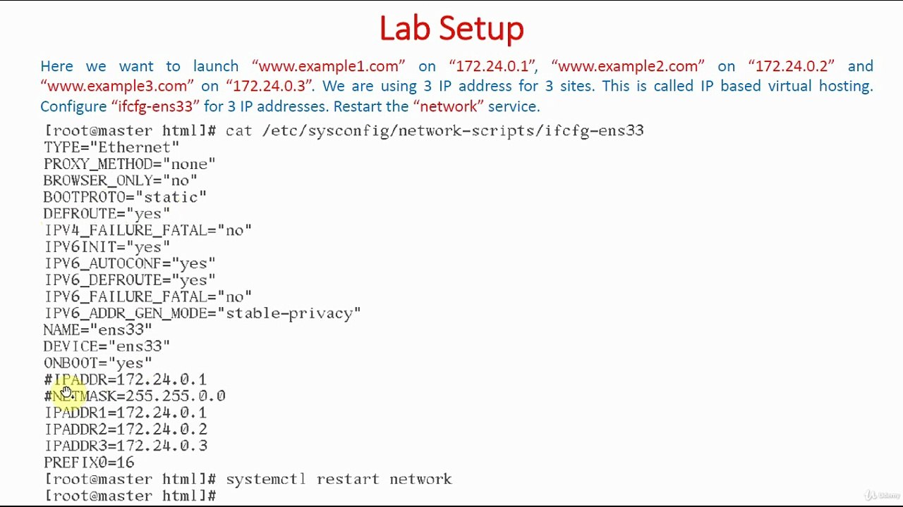 Add Additional IP Addresses | IP Based Virtual Hosting | Apache Web Server
