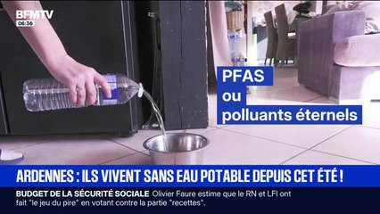Ardennes: ces habitants vivent sans eau potable depuis cet été à cause de taux anormaux de PFAS, dits "polluants éternels"