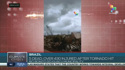 BRAZIL l 5 dead, over 430 injured after tornado hit Rio Bonito do Iguacu