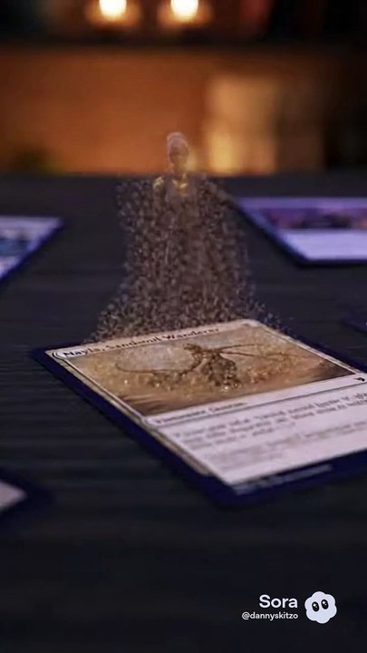 Even more magic the gathering cards come to life and start talking and attacking the enemy