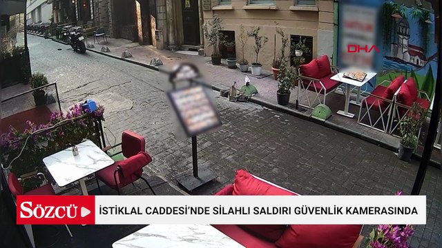İstiklal Caddesi’nde silahlı saldırı güvenlik kamerasında; sokaktakilere kurşun yağdırdı