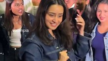 shraddha kapoor with her fans at a trailer launch event