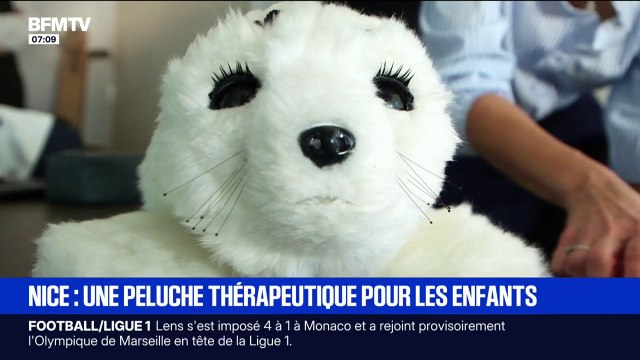 Une belle invention : à l'hôpital Lenval de Nice, une peluche thérapeutique aide les jeunes patients