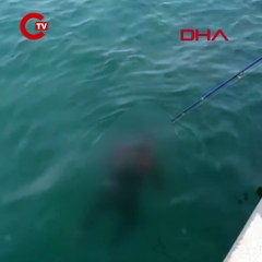 Beykoz'da balık tutanların oltasına ceset takıldı