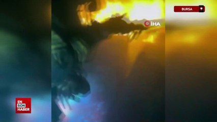 Bursa'da kuruyemiş fabrikasında korkutan yangın 16 itfaiye aracı seferber oldu