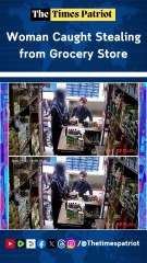 Woman Caught Stealing from Grocery Store; Netizens React with Humor