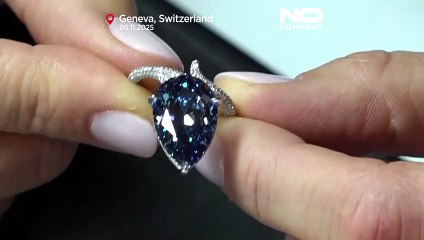 Diamante raro 'Mellon Blue' pode alcançar até 30 milhões de dólares em leilão