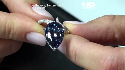 Nadir "Mellon Blue" elması müzayedede 30 milyon dolara kadar alıcı bulması bekleniyor