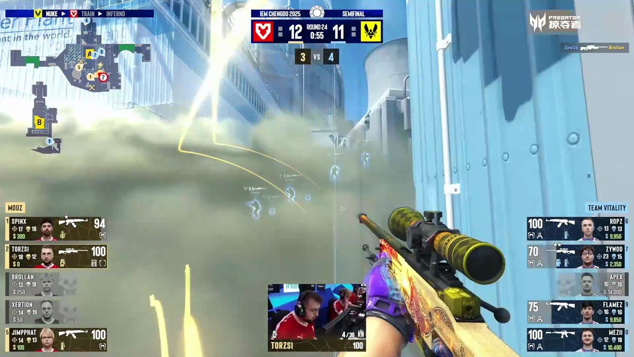Incredible ZywOo Clutch Forces Overtime! 🔥🎮