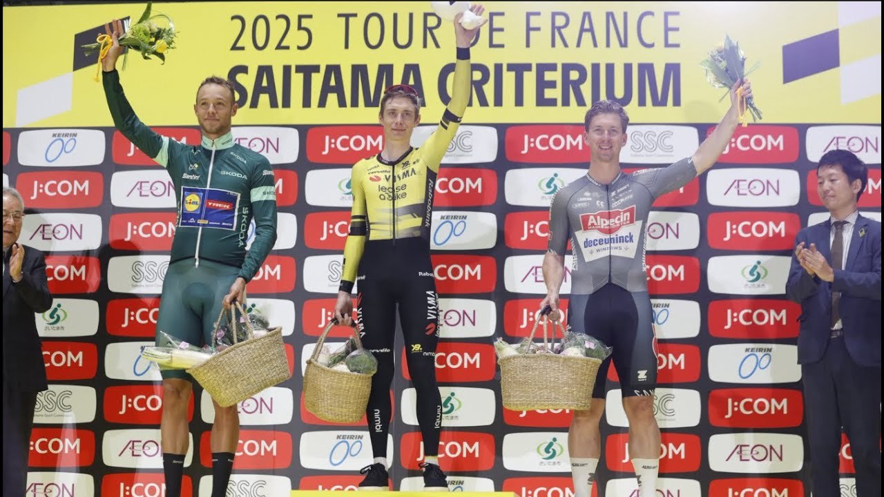 Cyclisme - Tour de France J:Com Saitama Critérium 2025 - La 11e à Saitama avec Jonas Vingegaard malgré une chute