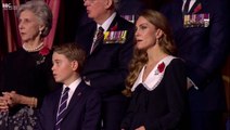 Prince George sings with Kate during Festival of Remembrance