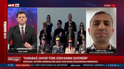 Yeni Akit Gazetesi Genel Yayın Yönetmeni Murat Alan, Erdoğan'ın Azerbaycan ziyaretiyle ilgili detayları aktardı
