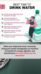 💧 Optimal Times to Drink Waterbest time to drink water