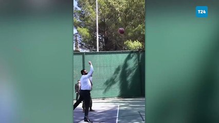 Suriye lideri Şara, ABD'li komutanlarla basketbol oynadı