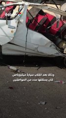 إصابة 15 شخصًا في حادث سير على طريق الكريمات بالجيزة