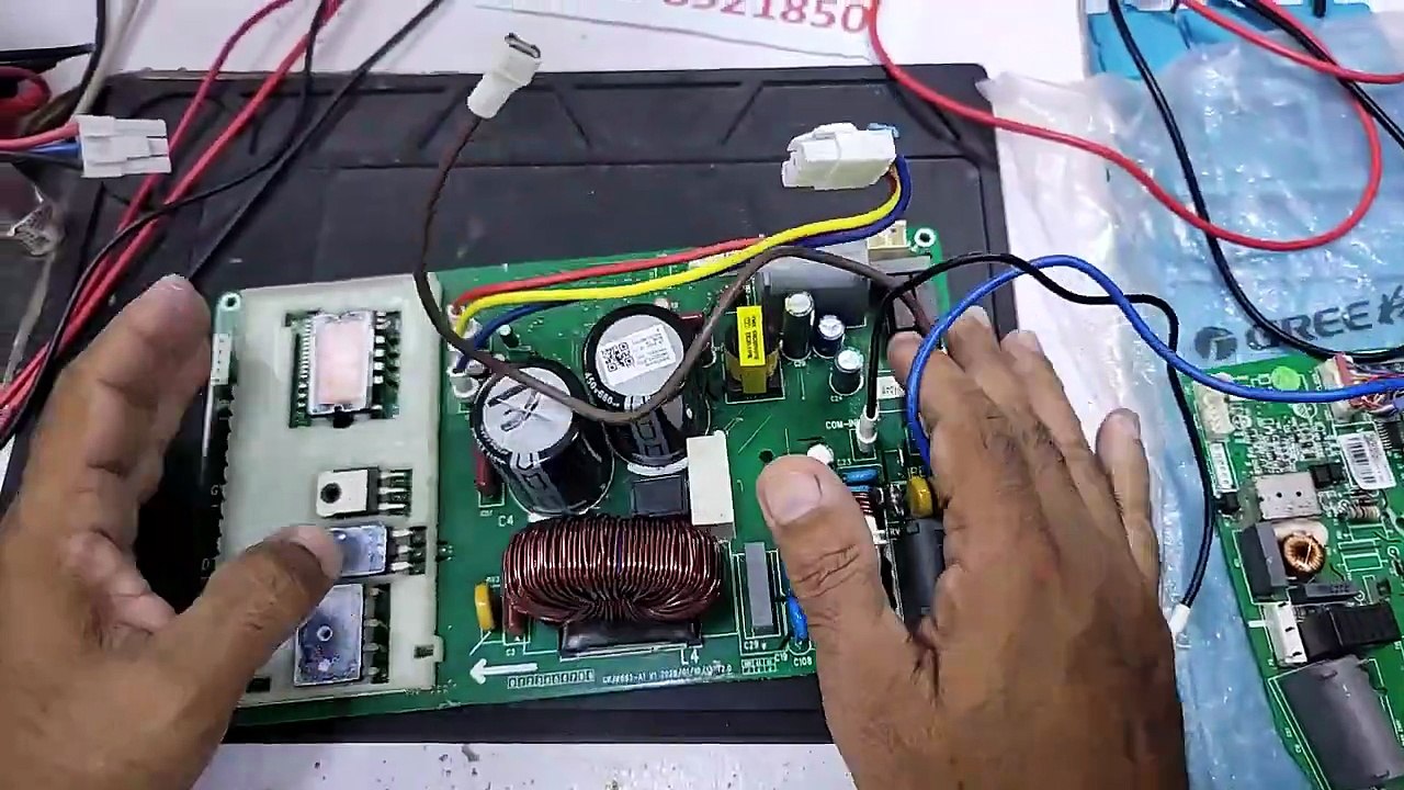 #577 Gree Dc inverter ac E6 error code outdoor pcb Dc inverter ac pcb training center Ustad Babar