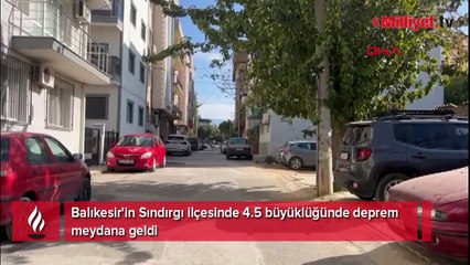 Balıkesir'de 4.5 büyüklüğünde deprem