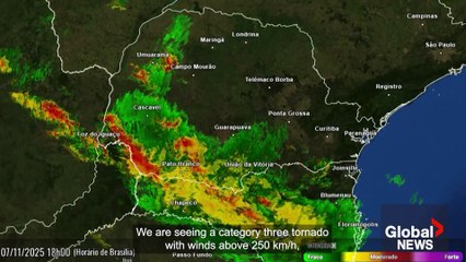 Tornado strikes southern Brazil, killing at least 6 and injuring hundreds