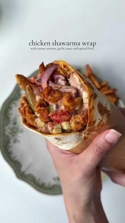 Chicken shawarma wrap
