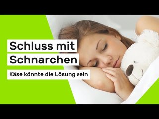 Nie mehr Schlafapnoe: Schluss mit Schnarchen - Käse könnte die Lösung sein