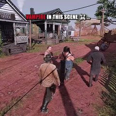 The vampire in this scene is Insane #rdr2 #reddeadredemption