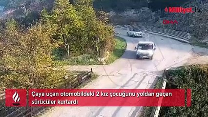 17 ve 12 yaşında iki kız! Babasına ait otomobil ile kabusu yaşadılar