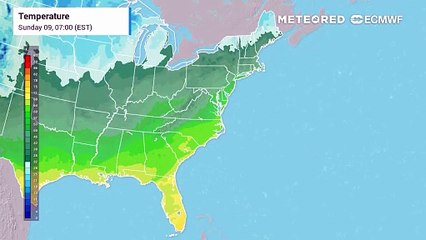 Cold air continues to crash southward into the eastern half of the country this week.