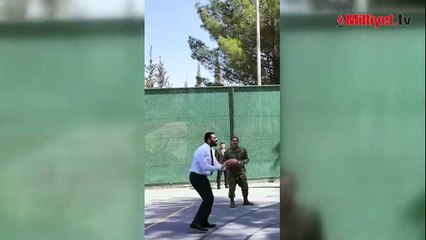 Suriye Cumhurbaşkanı Şara, ABD'li komutanlarla basketbol oynadı