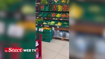 Üç harfli market zincirinde mide bulandıran görüntü