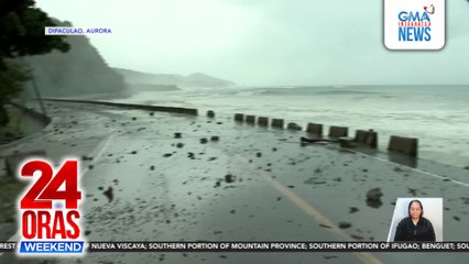Naglalakihang alon, naranasan sa Aurora bago ang inaasahang landfall ng Super Bagyong Uwan | Storm chasers, nakahanda na | 24 Oras Weekend