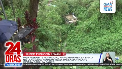 Mga residente ng Baguio, nangangamba sa banta ng landslide | Kennon Road, pansamantalang isinara dahil sa bagyo | 24 Oras Weekend