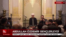 TÜGVA’lı gençler sabah namazında Teşvikiye Camii’nde buluştu