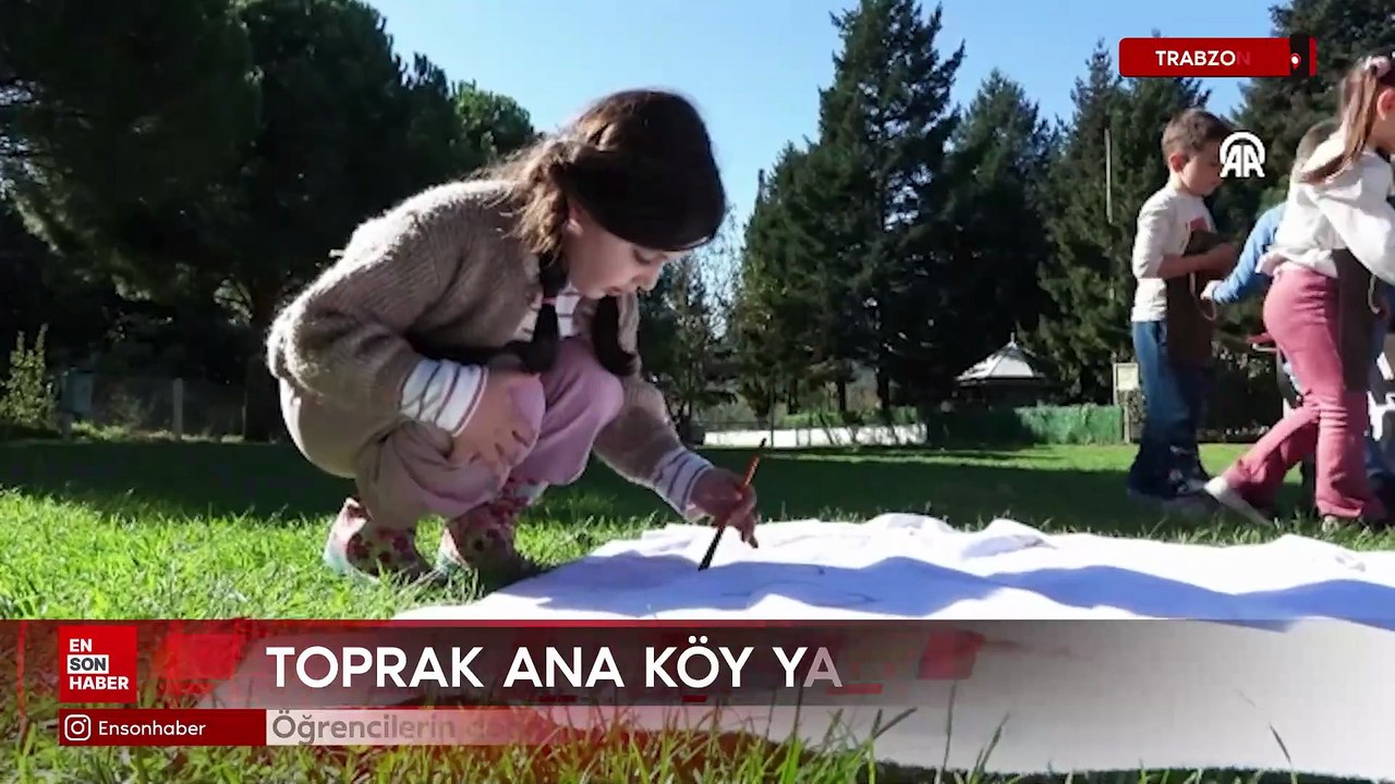 Trabzon'da Toprak Ana Köy Yaşam Merkezi öğrencilerin doğa ile buluşma mekanı oldu