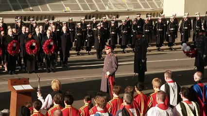 King Charles leads Remembrance Sunday service