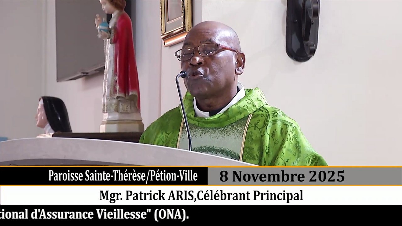 Yon mès aksyon de gras chante nan pawas "Sainte -Thérèse" nan okazyon 60èm anivèsè ONA.