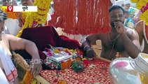 संजीवन समाधी सोहळ्यासाठी संत नामदेव व पांडुरंगाचा पालखी सोहळा पुणे जिल्ह्यात, नीरा नदीत दोन्ही पादुकांचे स्नान