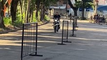Motorbike stunt show in Brazil turns risky as rider abruptly falls