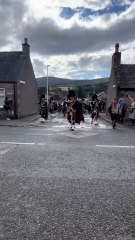 Marching in the Streets.. Playing Scotland the Brave 😍 🏴 💙