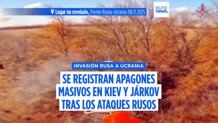 Apagón el sábado en Kiev y Járkov mientras Ucrania contraataca a centrales eléctricas rusas