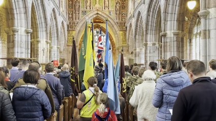 Crediton Parish Church was full for the Remembrance Service, video Alan Quick IMG_7529