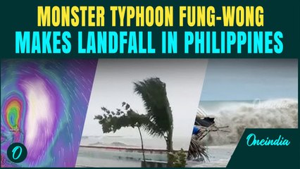 Breaking: ‘DEADLY’ Typhoon Fung-Wong SLAMS Philippines; 2 Dead as Streets Inundated, Bridge SWAYS