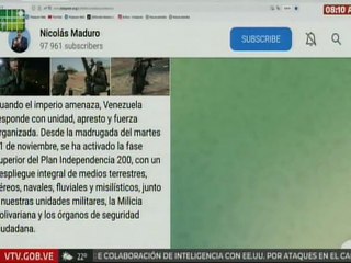 Presidente Nicolás Maduro: Cuando el imperio amenaza, Venezuela responde con unidad