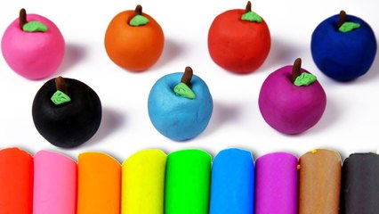 Learn Color Names with Play Doh Apple for Kids | Fun Educational Videos