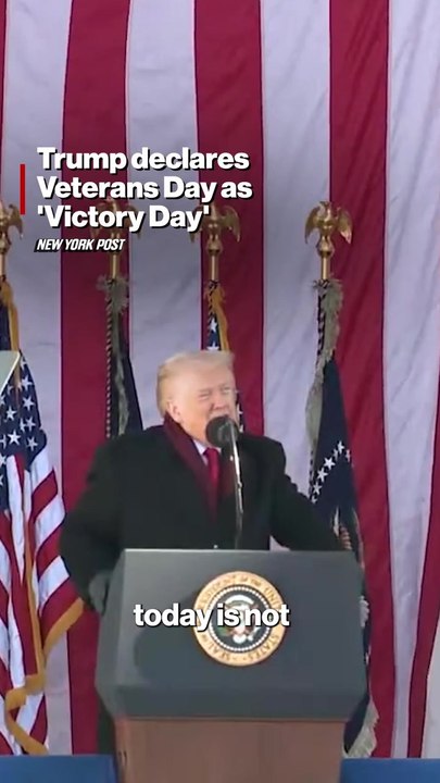 'Victory Day': Trump announces new name for Veterans Day